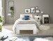 Bett >Cannes< in Weiß - 95x71x204cm (BxHxT)