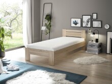 Bett >Cannes< in Eiche Sonoma - 95x71x204cm (BxHxT)