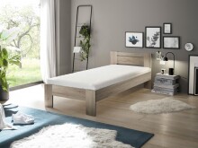 Bett >Cannes< in Eiche San Remo hell - 95x71x204cm...