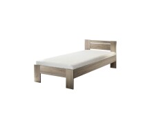 Bett >Cannes< in Eiche San Remo hell - 95x71x204cm (BxHxT)