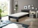 Bett >Cannes< in Schwarz - 95x71x204cm (BxHxT)