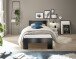 Bett >Cannes< in Schwarz - 95x71x204cm (BxHxT)