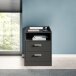 Nachtkommode >Lumo< in Graphit - 46x67x42cm (BxHxT)