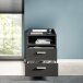 Nachtkommode >Lumo< in Graphit - 46x67x42cm (BxHxT)