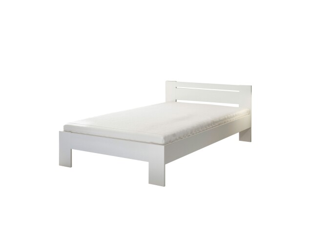 Bett >Cannes< in Weiß - 125x71x204cm (BxHxT)