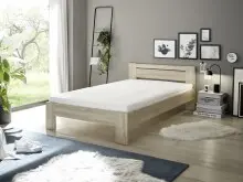 Bett >Cannes< in Eiche Sonoma - 125x71x204cm (BxHxT)