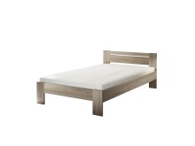 Bett >Cannes< in Eiche San Remo hell - 125x71x204cm (BxHxT)