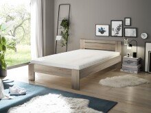 Bett >Cannes< in Eiche San Remo hell - 125x71x204cm...