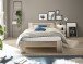 Bett >Cannes< in Eiche San Remo hell - 125x71x204cm (BxHxT)