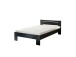 Bett >Cannes< in Schwarz - 125x71x204cm (BxHxT)