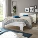 Bett >Cannes< in Weiß - 145x71x204cm (BxHxT)