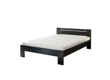Bett >Cannes< in Schwarz - 145x71x204cm (BxHxT)