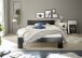 Bett >Cannes< in Schwarz - 145x71x204cm (BxHxT)
