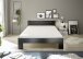 Bett >Cannes< in Schwarz - 145x71x204cm (BxHxT)