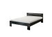 Bett >Cannes< in Schwarz - 145x71x204cm (BxHxT)
