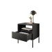 Nachtkommode >Ines< in Graphit - 53,6x56,2x39cm (BxHxT)