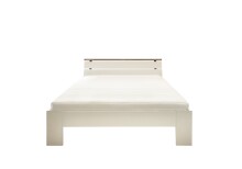 Bett >Nizza< in Weiß - 145x73x213cm (BxHxT)