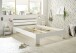 Bett >Nizza< in Weiß - 145x73x213cm (BxHxT)