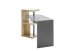 Schreibtisch >MOURA< (BxHxT: 145x94x50 cm) in Eiche Nachbildung