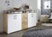 Highboard >Lyndy< in Wildeiche Nachbildung - 178x90x38cm (BxHxT)