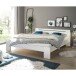Bett >Cannes< in Weiß - 185x71x204cm (BxHxT)