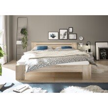 Bett >Cannes< in Eiche Sonoma - 185x71x204cm (BxHxT)