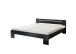 Bett >Cannes< in Schwarz - 185x71x204cm (BxHxT)