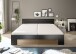 Bett >Cannes< in Schwarz - 185x71x204cm (BxHxT)