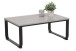 Couchtisch >FREDDY< in Marmoroptik/Schwarz aus Holzwerkstoff - 90x36x60 (BxHxT)