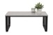 Couchtisch >FREDDY< in Marmoroptik/Schwarz aus Holzwerkstoff - 90x36x60 (BxHxT)