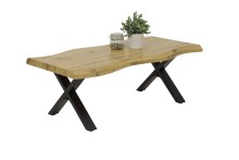 Couchtisch >GERD< in Wildeiche/Schwarz aus...