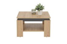 Couchtisch >TIM< in Artisan Eiche/Anthrazit aus Holzwerkstoff - 68x41x68 (BxHxT)