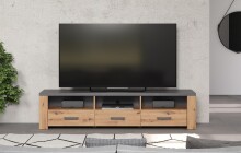 Lowboard >Follow< in Artisan Eiche Melamin - 180x43x50 (BxHxT)