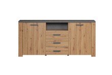 Kommode >Follow< in Artisan Eiche Melamin -...