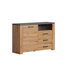 Kommode >Follow< in Artisan Eiche Melamin -...