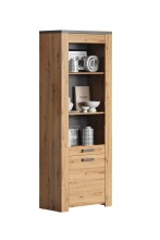 Vitrine >Follow< in Artisan Eiche Melamin -...