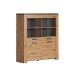 Highboard >Follow< in Artisan Eiche Melamin - 127x139x40 (BxHxT)