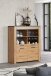 Highboard >Follow< in Artisan Eiche Melamin - 127x139x40 (BxHxT)