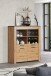 Highboard >Follow< in Artisan Eiche Melamin - 127x139x40 (BxHxT)