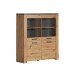 Highboard >Follow< in Artisan Eiche Melamin - 127x139x40 (BxHxT)