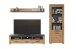 Wohnwand >Follow< in Artisan Eiche Melamin - 268x199x50 (BxHxT)