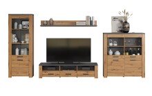 Wohnwand >Follow< in Artisan Eiche Melamin -...