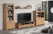 Wohnwand >Follow< in Artisan Eiche Melamin - 409x199x50 (BxHxT)