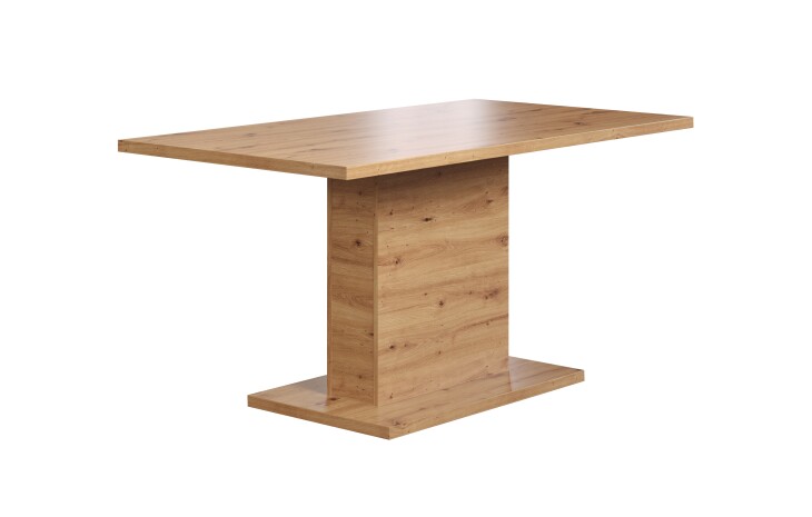 Esstisch >Follow< in Artisan Eiche aus Holzwerkstoff - 160x76x80cm (BxHxT)