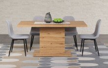 Esstisch >Follow< in Artisan Eiche aus Holzwerkstoff - 160x76x80cm (BxHxT)