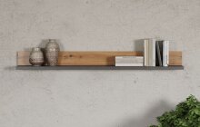 Wandboard >Follow< in Artisan Eiche aus Holzwerkstoff - 180x20x22cm (BxHxT)