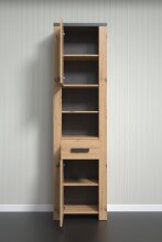 Badregal >Follow< in Artisan Eiche Melamin - 53x196x35 (BxHxT)