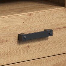 Badregal >Follow< in Artisan Eiche Melamin - 53x196x35 (BxHxT)