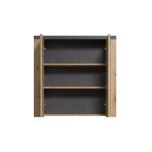 Badezimmerspiegelschrank >Follow< in Artisan Eiche Melamin - 79x78x20 (BxHxT)