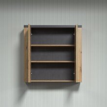 Badezimmerspiegelschrank >Follow< in Artisan Eiche Melamin - 79x78x20 (BxHxT)